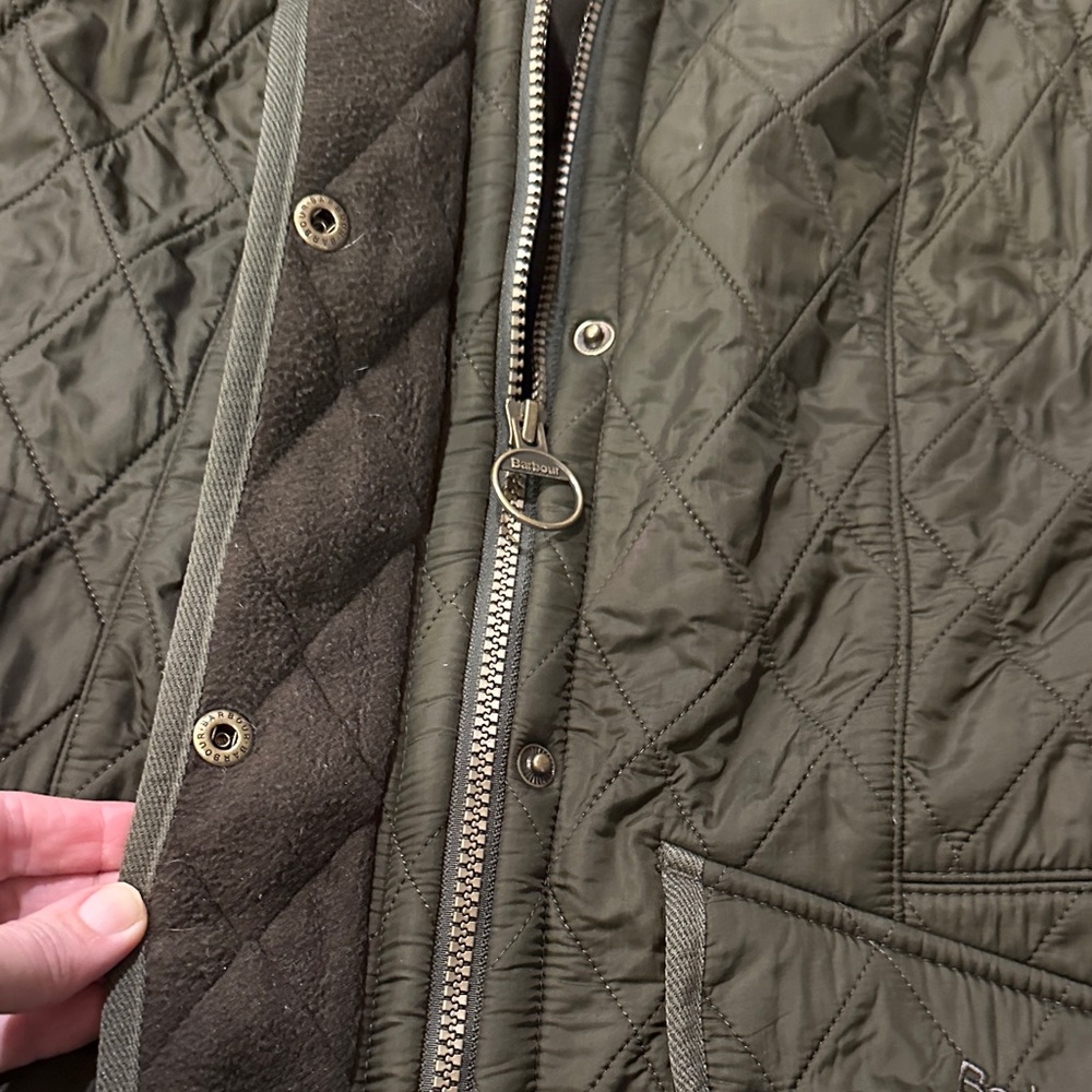 Barbour Dark Green Quilted Women's Vest - Picture 3 of 6